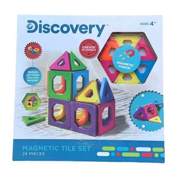 Discovery Tiles Magnetic Building Tiles Set - Picture 1 of 5